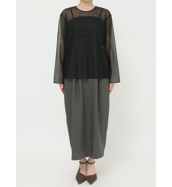 LAGUNAMOON「LADYシアーレイヤードセットアップドレス」|ドレス|