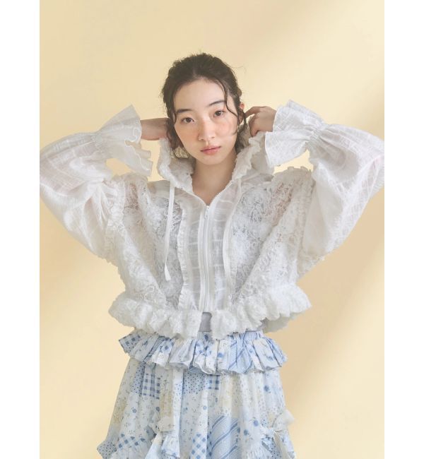 merry jenny「レースフードブルゾン」|ブルゾン・スタジャン|