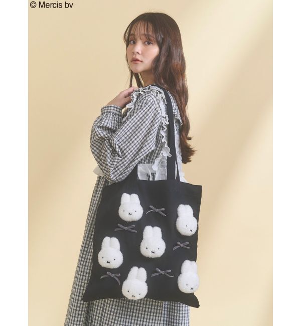 merry jenny「リボンもこもこmiffyトート」|トートバッグ|