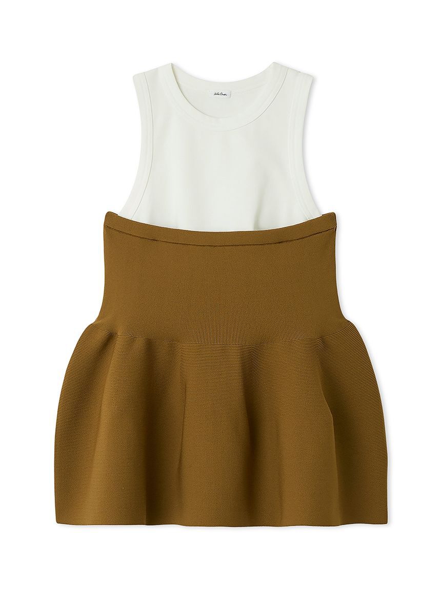 Mila Owen「【セットアイテム】ペプラムベアニットアメスリタンクSET」|ニット・セーター|