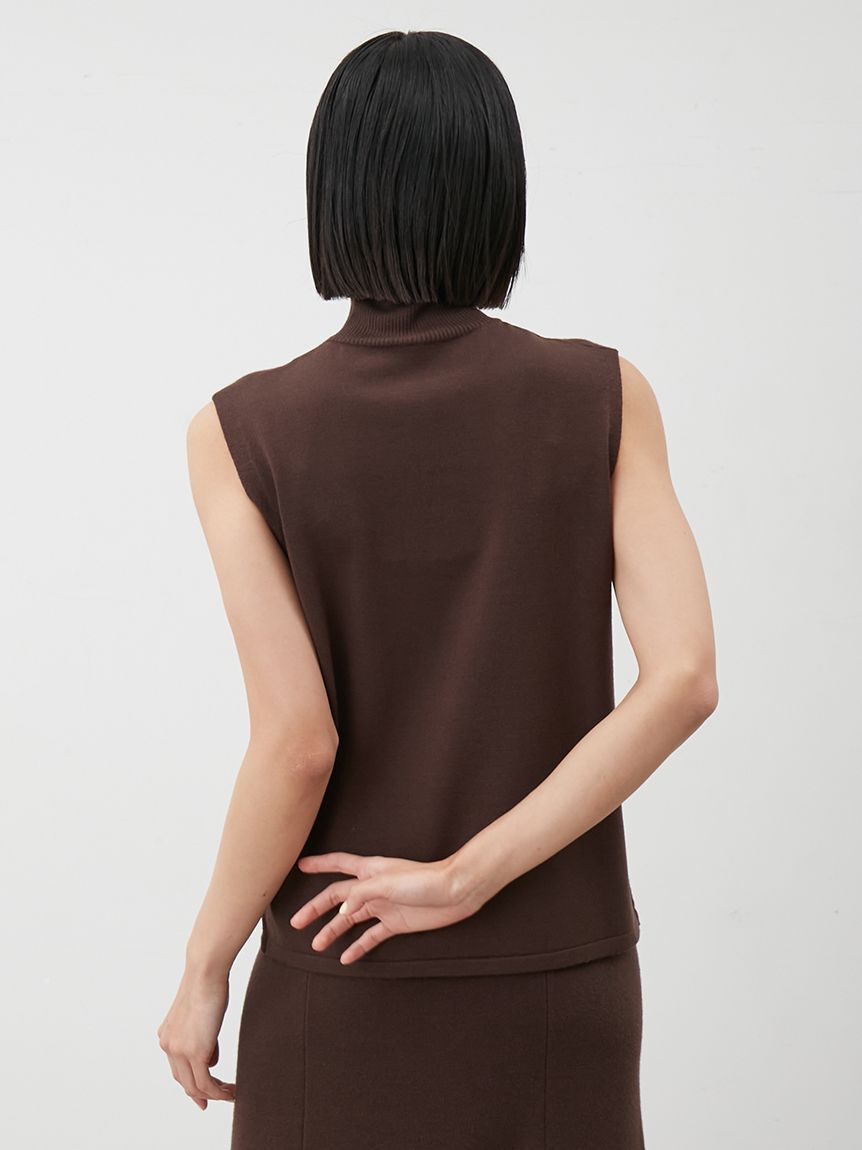 Mila Owen「【セットアイテム】ハイネックノースリニットナロースカートSET」|ワンピース|