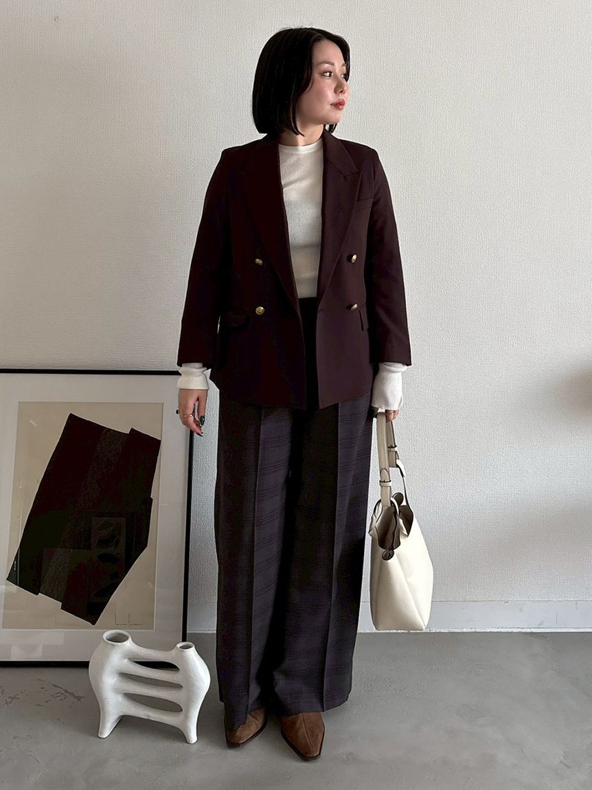 Mila Owen「金釦ダブルブレストブレザー」|テーラードジャケット|