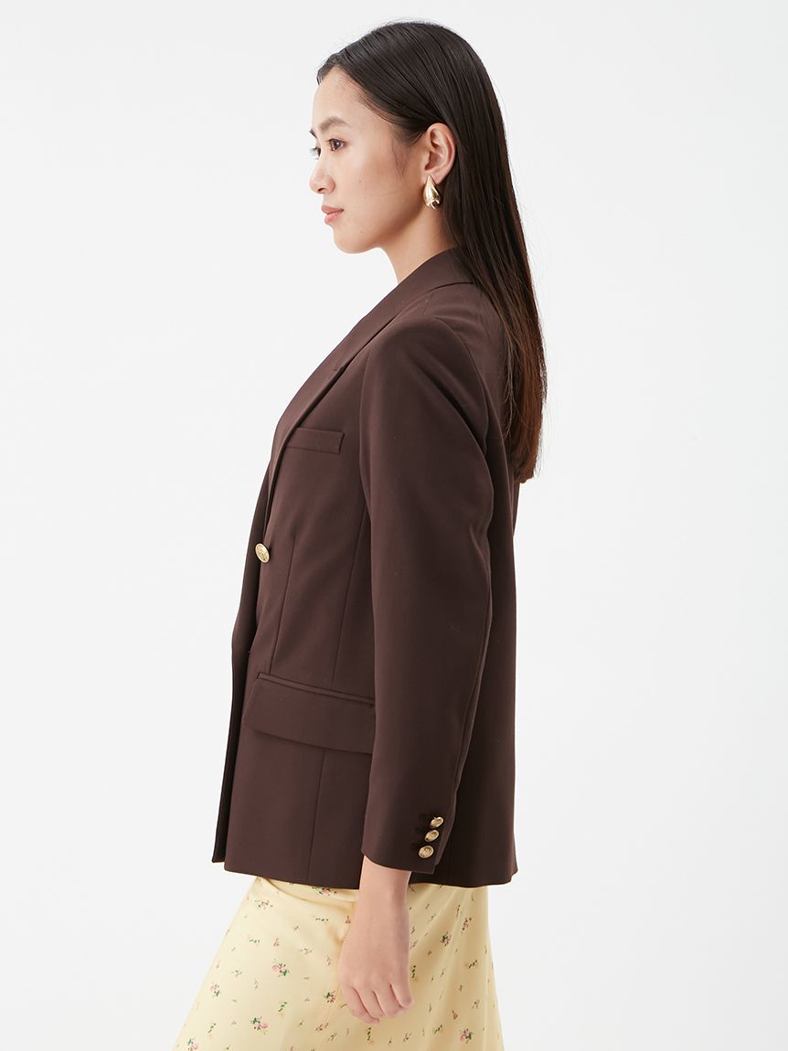 Mila Owen「金釦ダブルブレストブレザー」|テーラードジャケット|