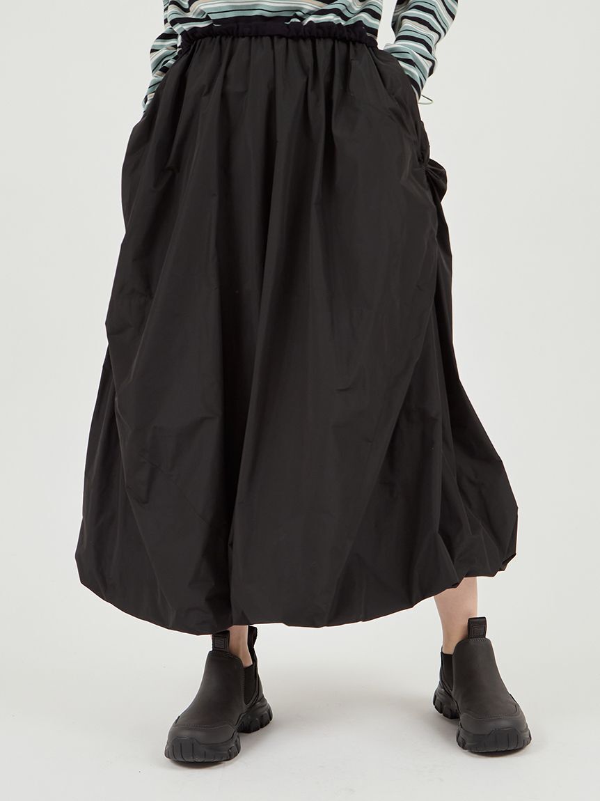 emmi atelier「【ONLINE限定カラー】ツイストバルーンスカート」|スカート|BLK