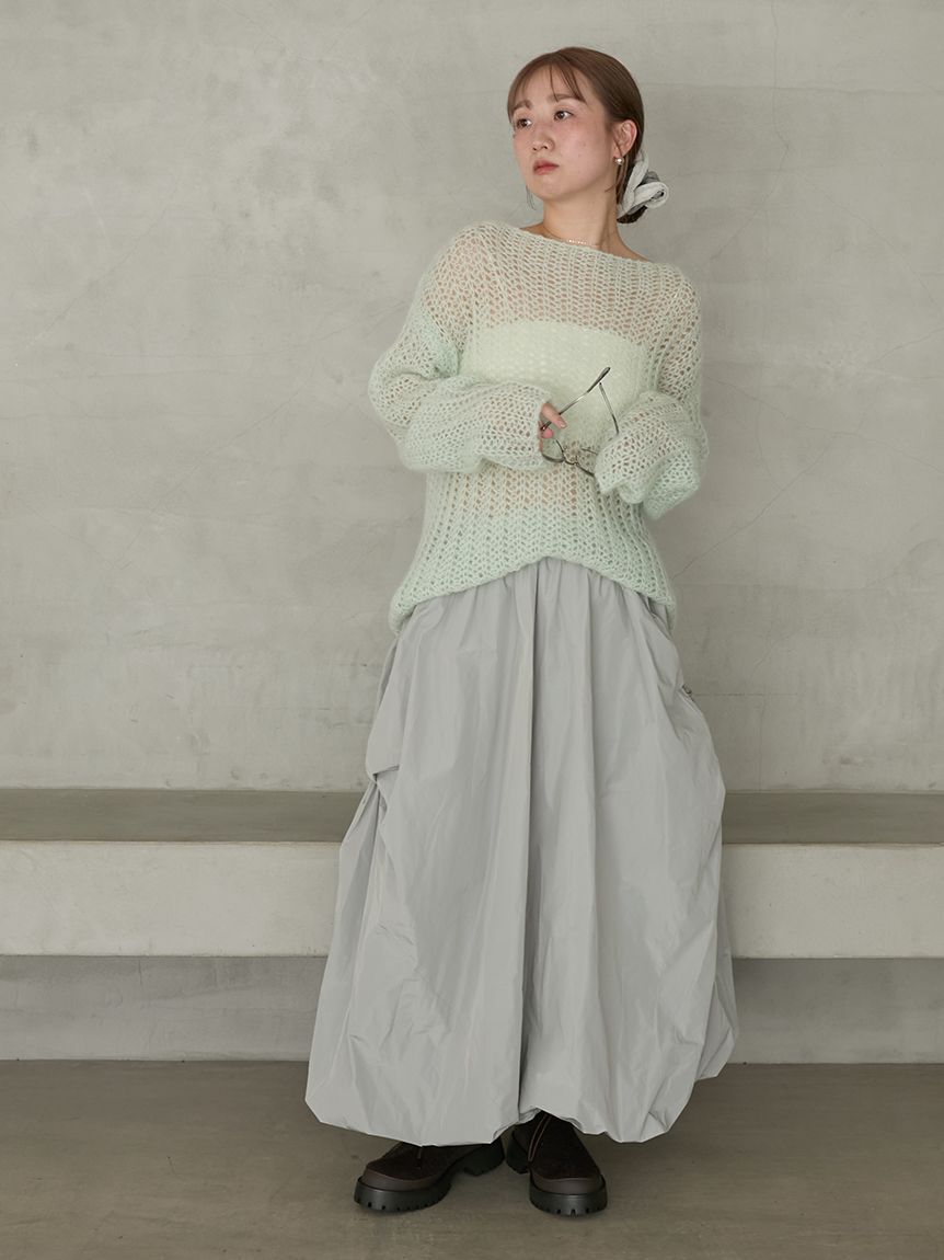 emmi atelier「【ONLINE限定カラー】ツイストバルーンスカート」|スカート|