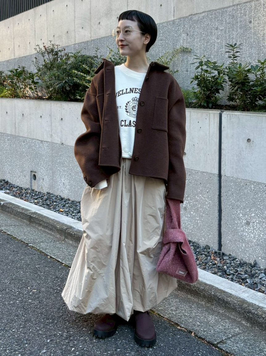 emmi atelier「【ONLINE限定カラー】ツイストバルーンスカート」|スカート|