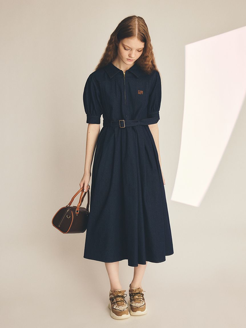 FURFUR「【限定サイズ】フラットカラーシャツワンピース」|ワンピース|IND