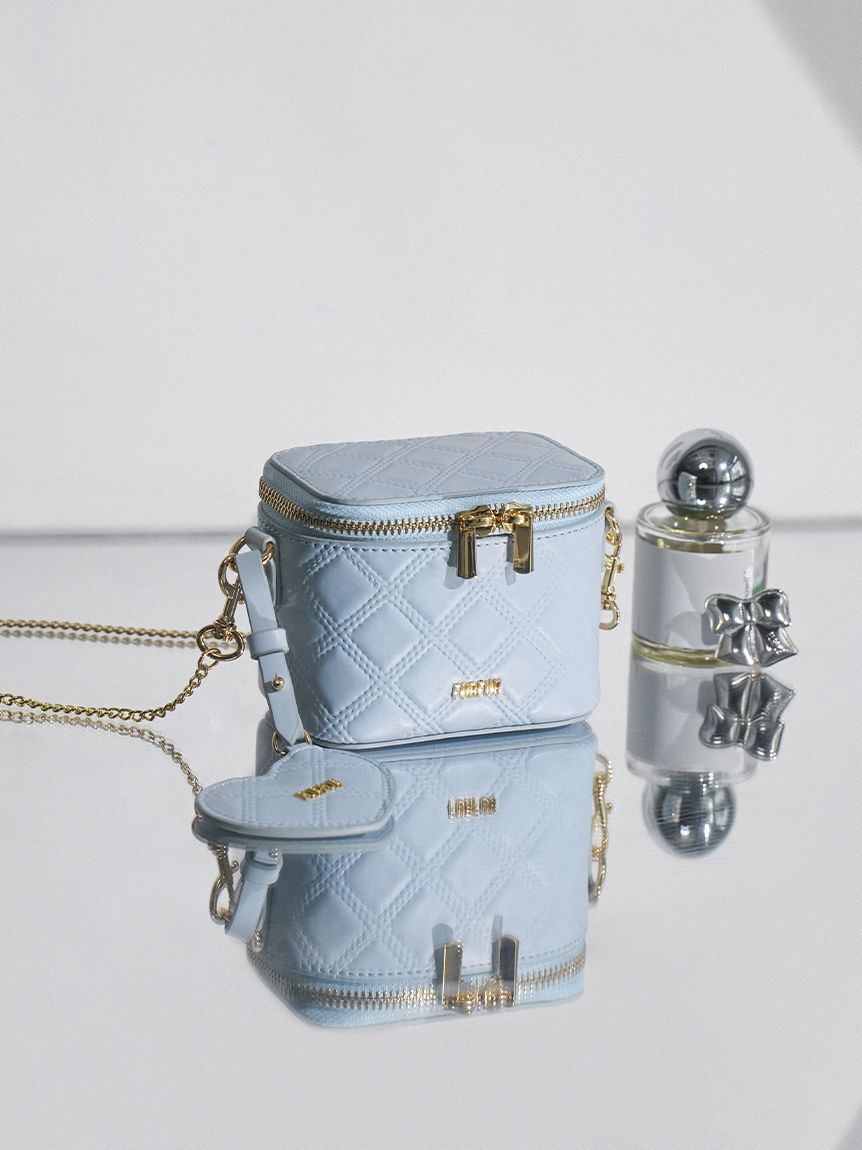 FURFUR「【限定カラー】マイクロキルティングバニティバッグ」|ショルダー・メッセンジャー|SAX