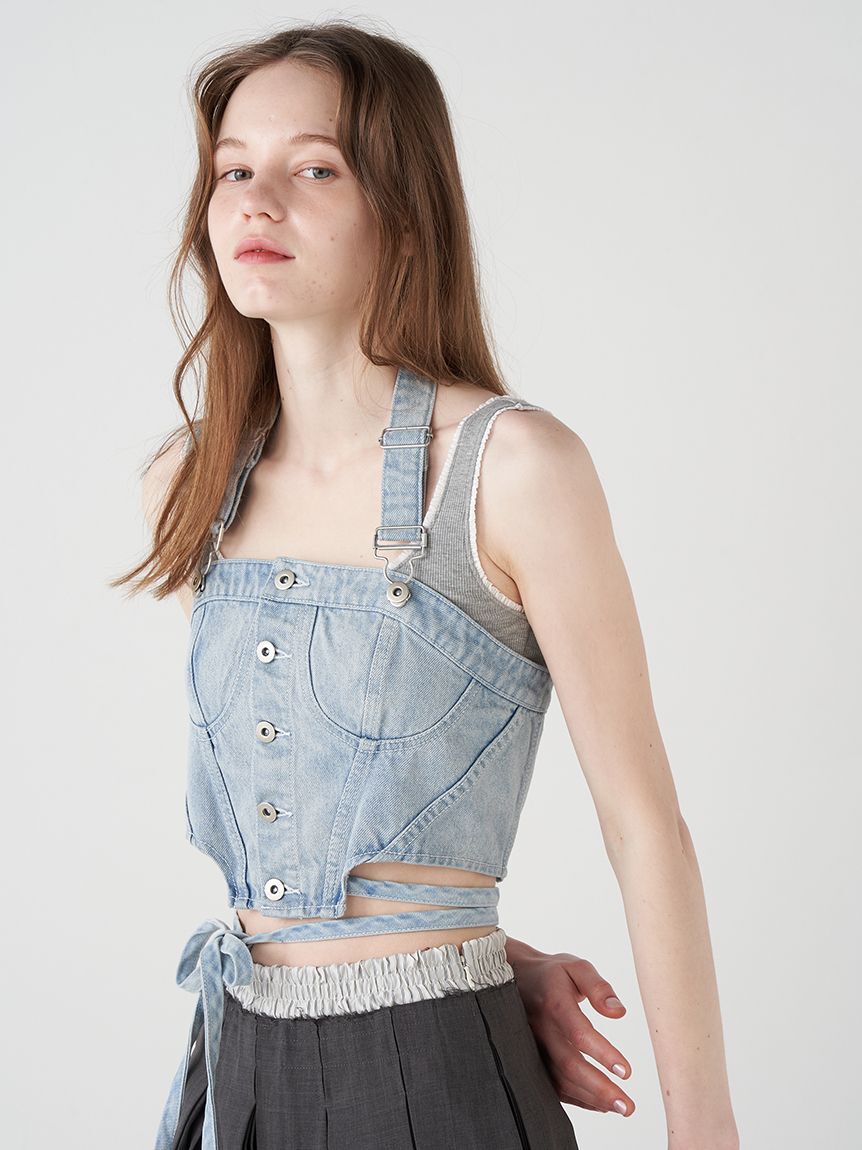 FURFUR「ロゴ刺繍カップインタンクトップ」|タンクトップ|