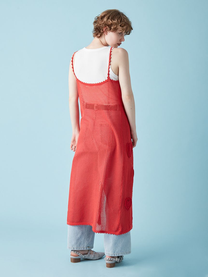 FURFUR「ハートクロシェキャミワンピース」|ワンピース|