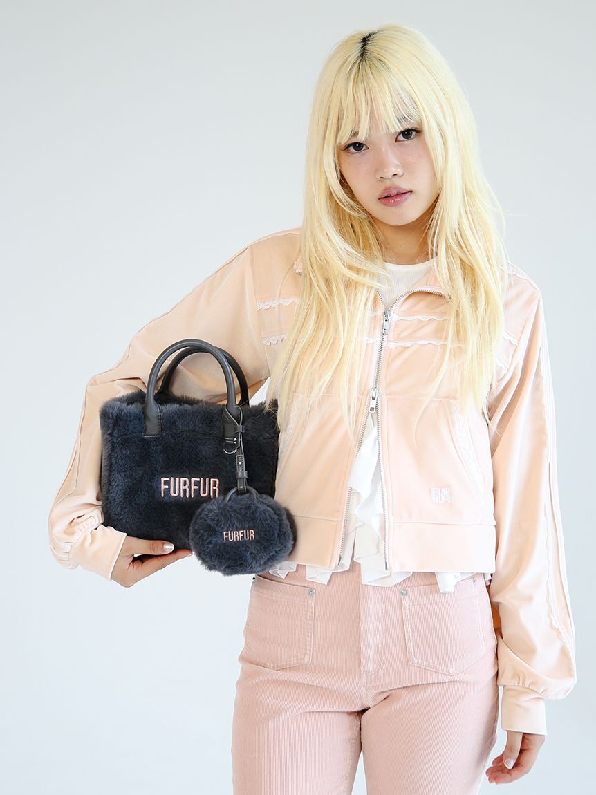 FURFUR「サイドレースベロアトラックジャケット」|ブルゾン・スタジャン|