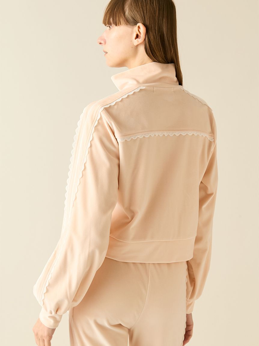 FURFUR「サイドレースベロアトラックジャケット」|ブルゾン・スタジャン|