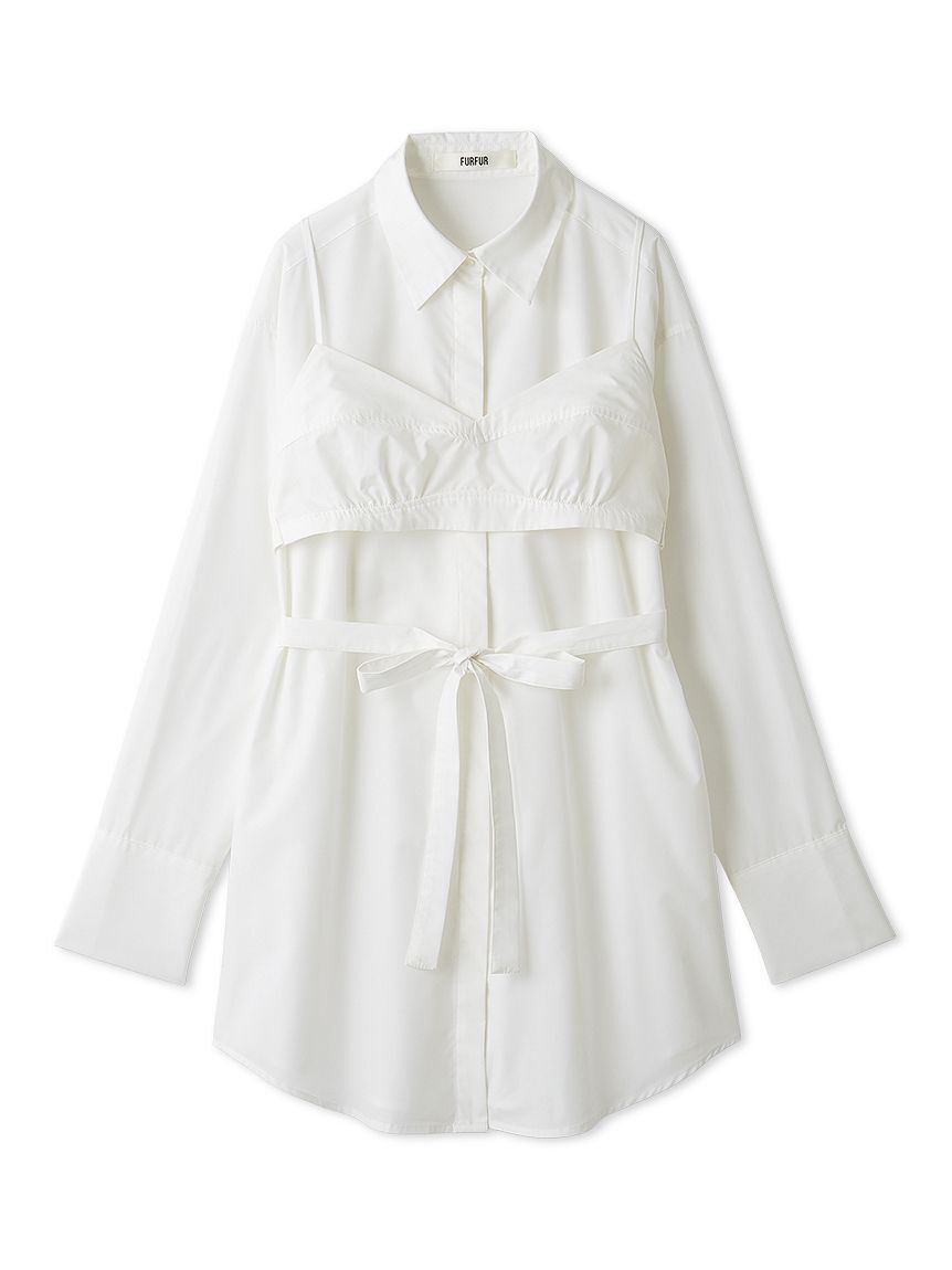 FURFUR「ビスチェセットオーバーシャツ」|シャツ・ブラウス|
