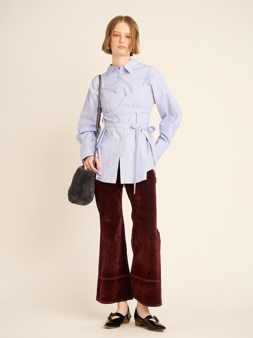 FURFUR「ビスチェセットオーバーシャツ」|シャツ・ブラウス|