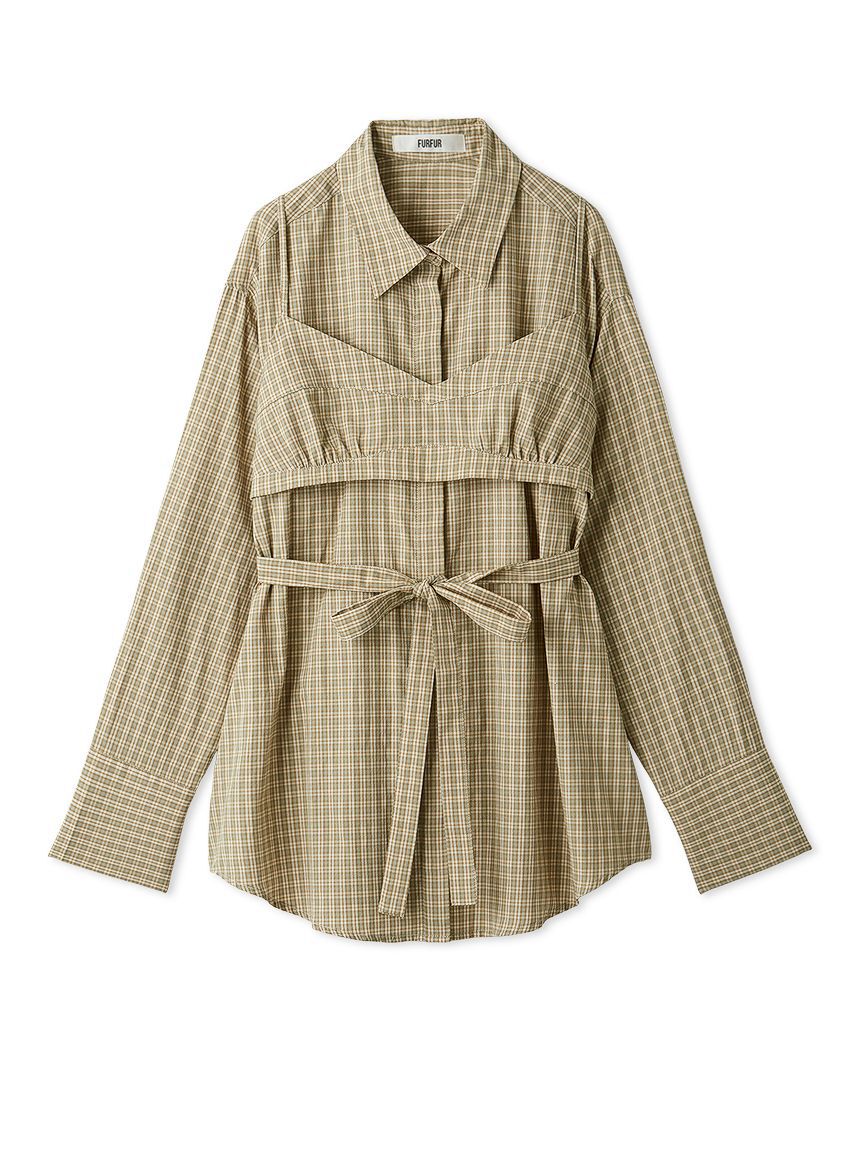 FURFUR「ビスチェセットオーバーシャツ」|シャツ・ブラウス|CHECK