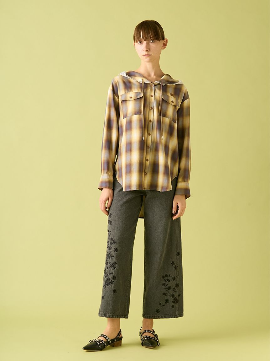 FURFUR「フーディーオンブレーチェックシャツ」|シャツ・ブラウス|