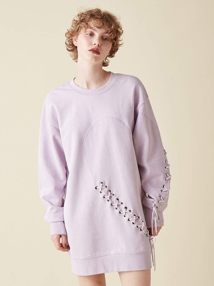FURFUR「ハートレースアップスウェットワンピース」|ワンピース|LAV