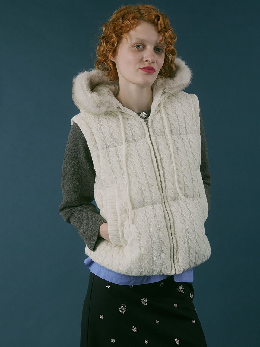 FURFUR「4WAYニットパディングジャケット」|ダウン|