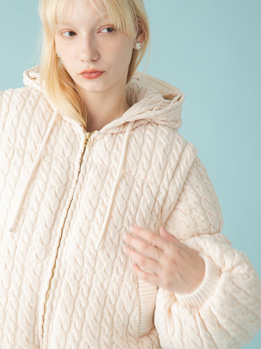 FURFUR「4WAYニットパディングジャケット」|ダウン|