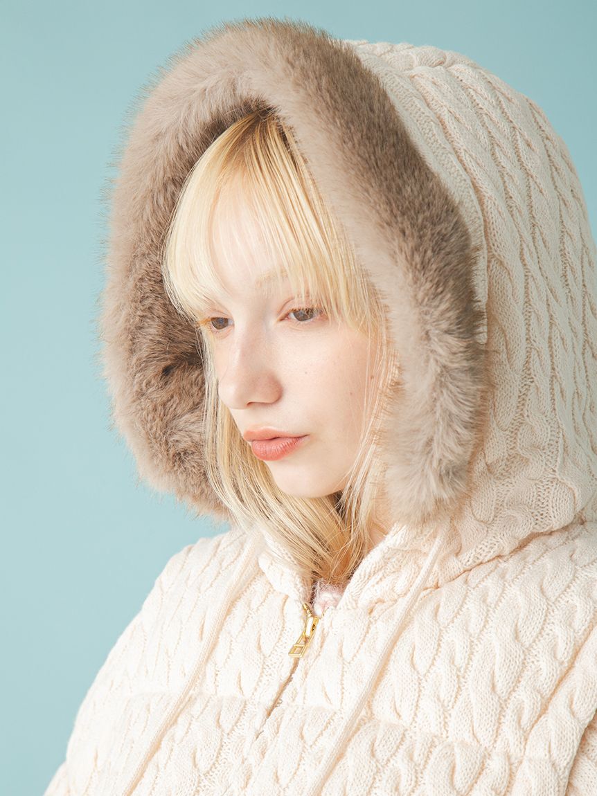 FURFUR「4WAYニットパディングジャケット」|ダウン|