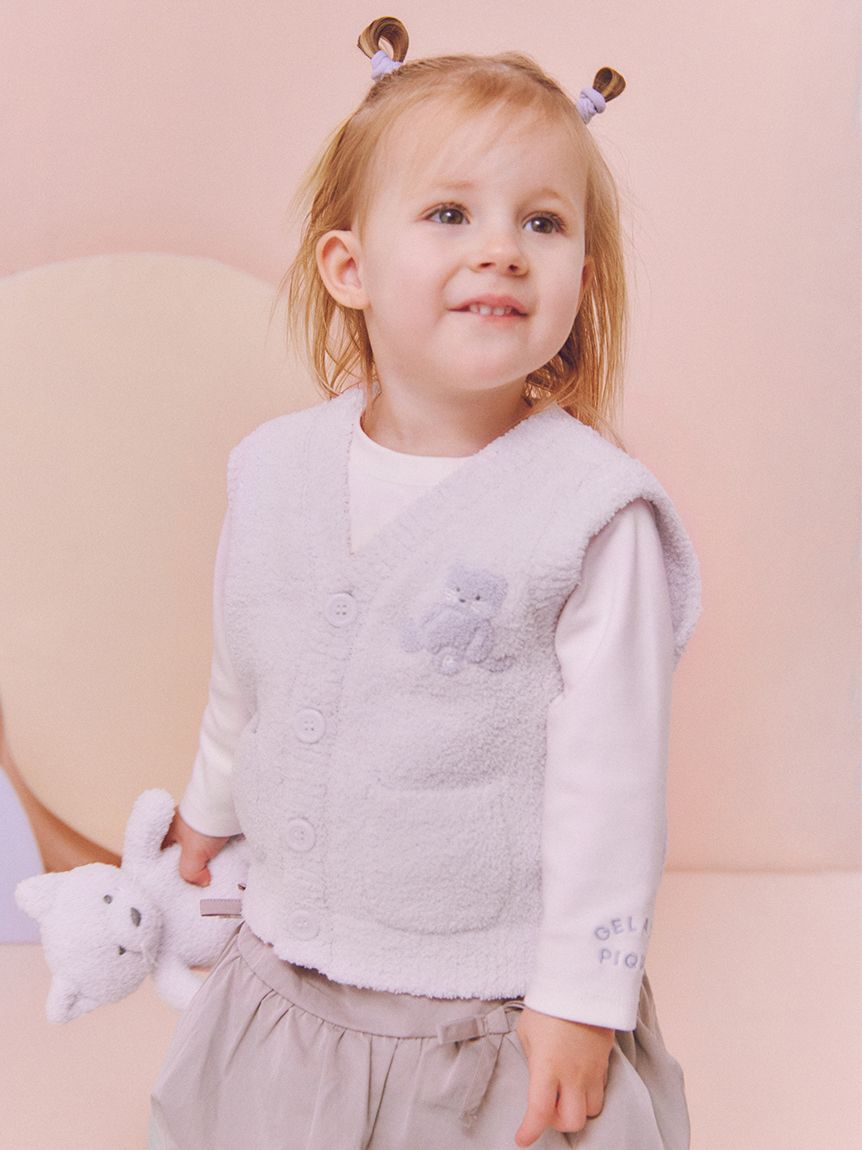 GELATO PIQUE KIDS & BABY「【限定カラーあり】【BABY】パウダーアニマルベスト」|その他ベビーウェア|LAV