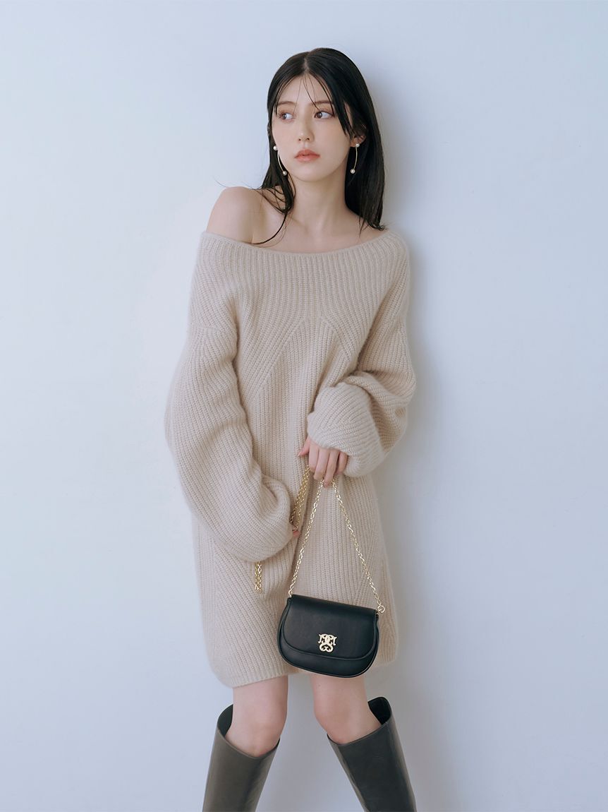 SNIDEL「ラクーンミニニットワンピース」|ワンピース|