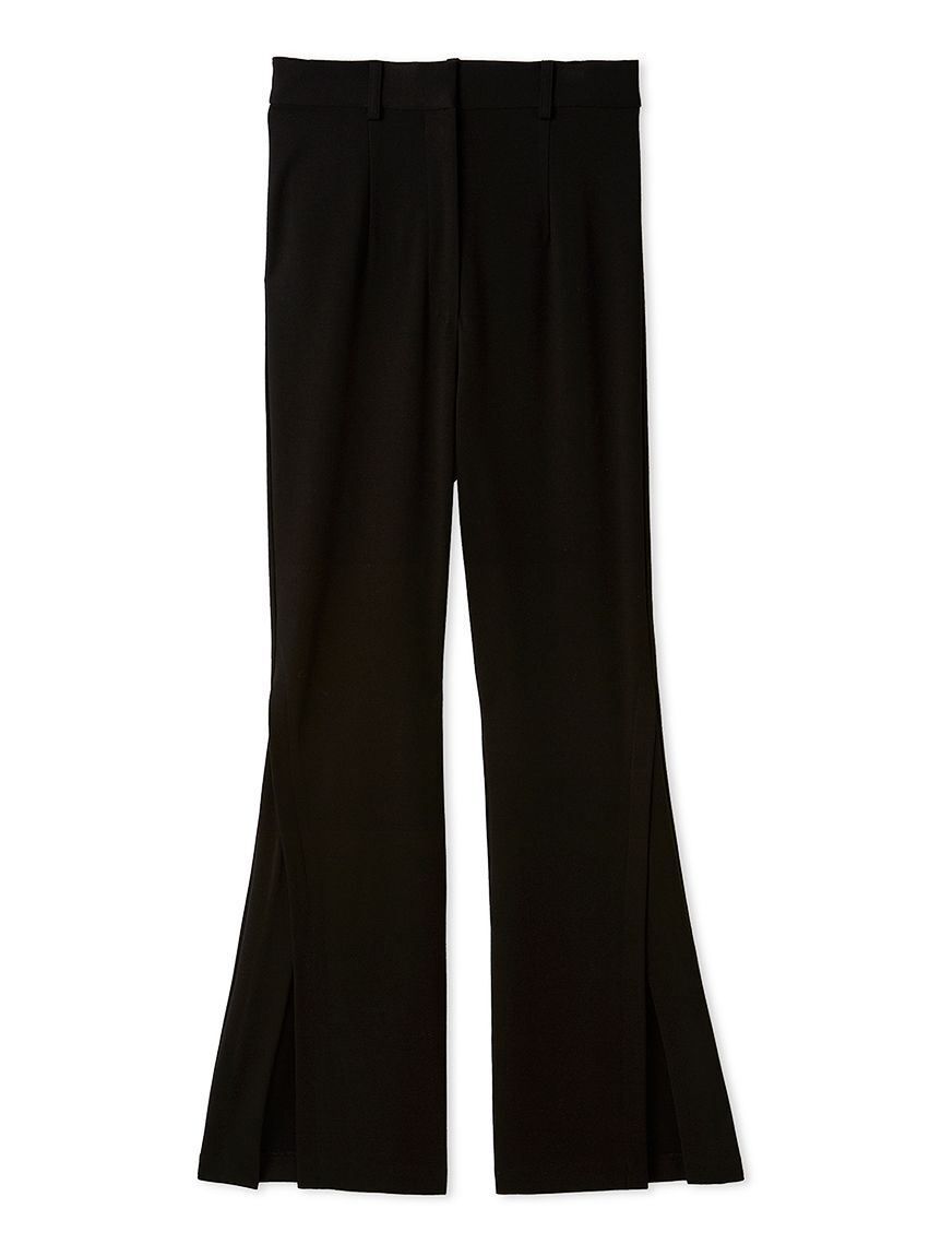 SNIDEL「スリットカットパンツ」|チノ|BLK