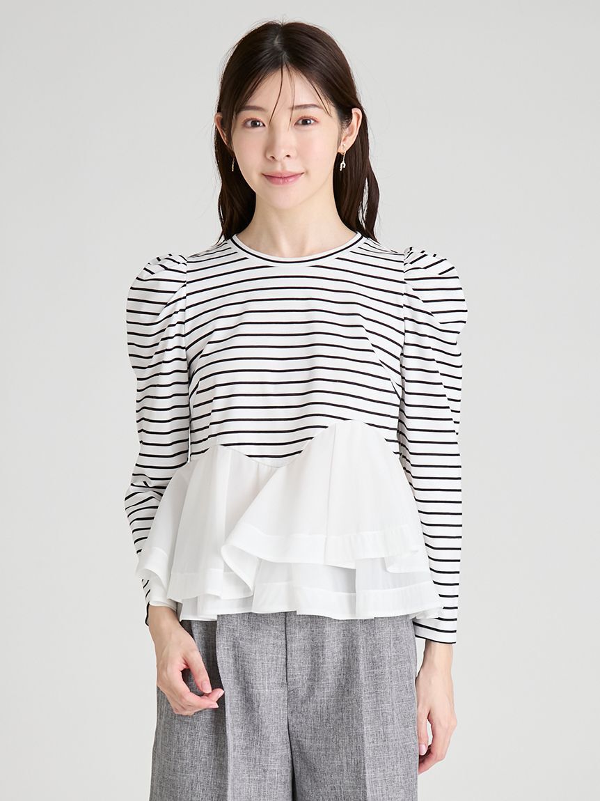 CELFORD「ペプラムドッキングカットトップス」|Tシャツ・カットソー|