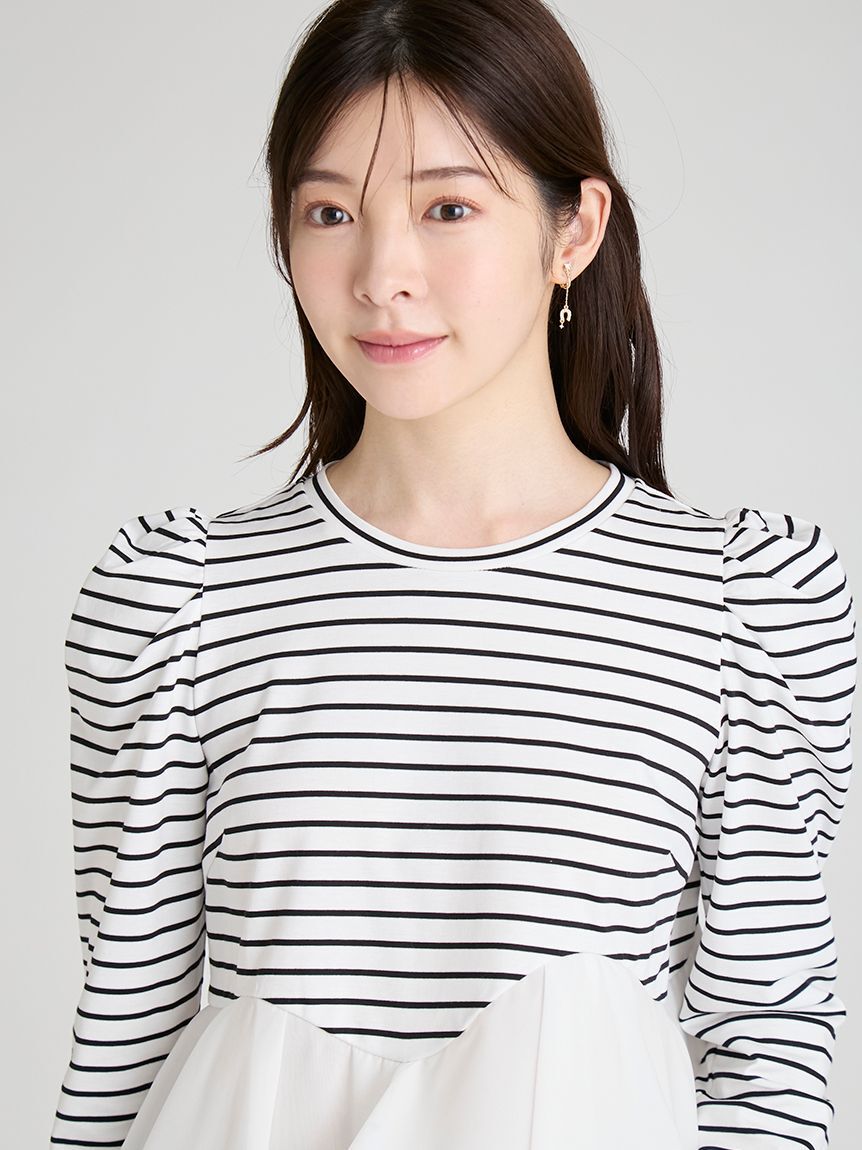 CELFORD「ペプラムドッキングカットトップス」|Tシャツ・カットソー|