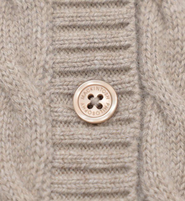 MACKINTOSH PHILOSOPHY「ウールカシミヤケーブルカーディガン」|ニット・セーター|