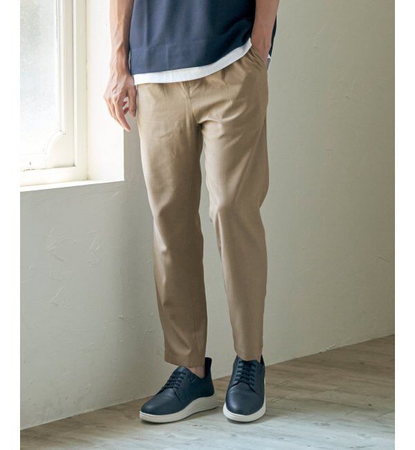 ikka「【セットアップ対応】イージーケアリネンライクアンクルパンツ」|その他|