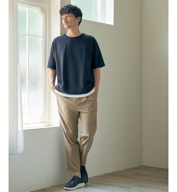 ikka「【セットアップ対応】イージーケアリネンライクアンクルパンツ」|その他|