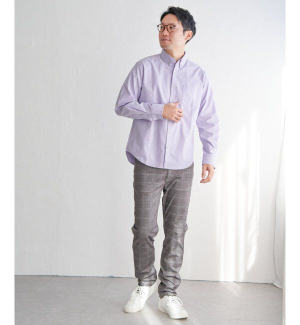 ikka「【吸水速乾】イージーケアオックスボタンダウンシャツ」|シャツ・ブラウス|