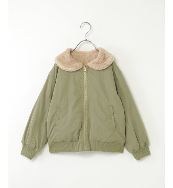 ikka kids「リバーシブルファーブルゾン（110~160cm）」|その他|オリーブ