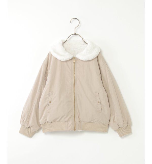 ikka kids「リバーシブルファーブルゾン（110~160cm）」|その他|ベージュ