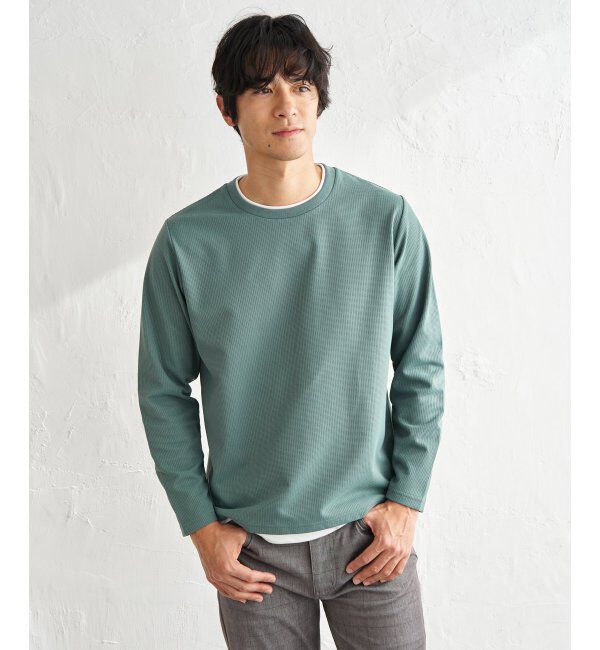 ikka「速乾ピケレイヤードロンT」|Tシャツ・カットソー|