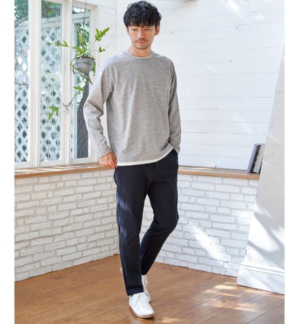 ikka「速乾ピケレイヤードロンT」|Tシャツ・カットソー|