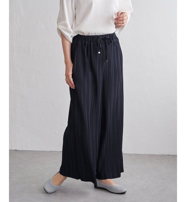 ikka「カットプリーツワイドパンツ【親子コーデ】」|その他|