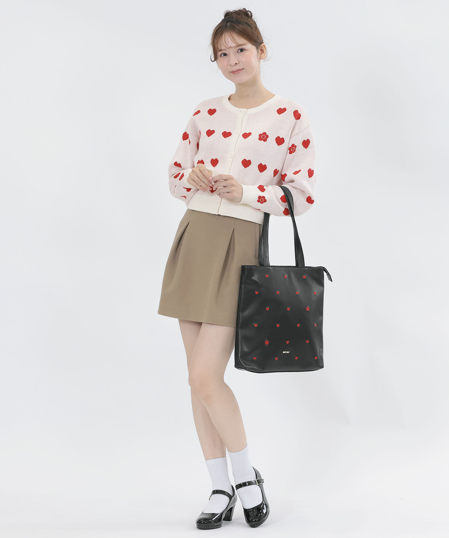 MARY QUANT「ハート刺繍 トート」|トートバッグ|