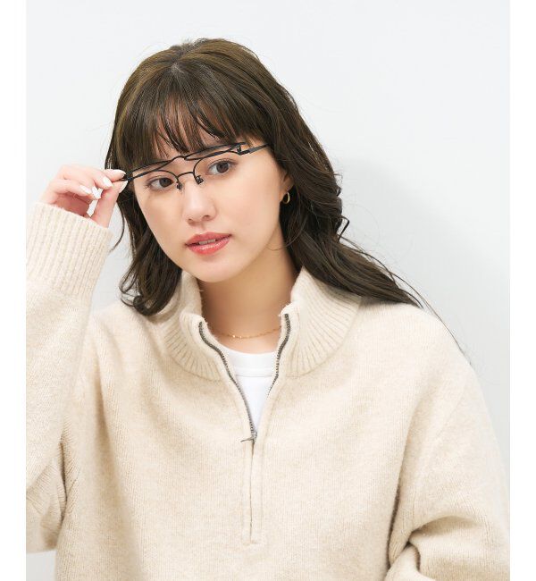  「ボストン型 跳ね上げ式メガネ | メガネの上から ズレ落ち防止 伊達メガネ ユニセックス レンズ交換券付」|メガネ|ブラック系その他