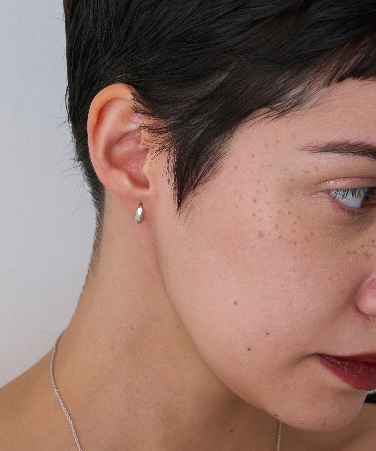 JUPITER「【SV】ミニマルフープピアス/ニッケルフリー/金属アレルギー対応　シルバー」|ピアス|