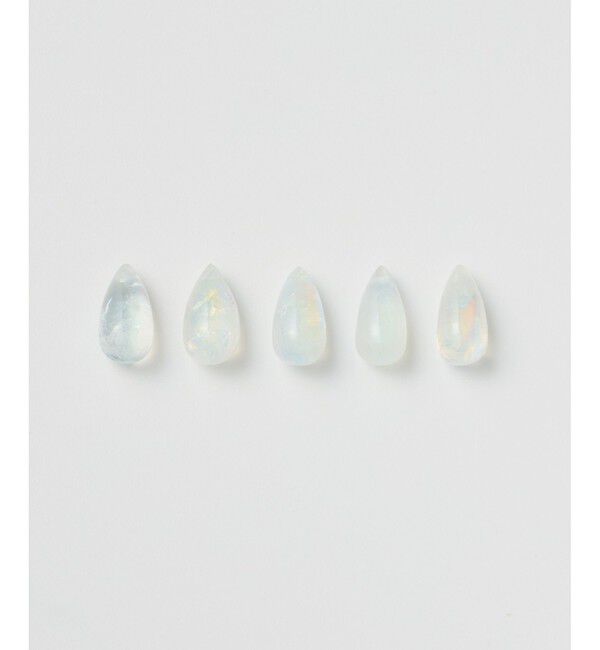 ete「[スウィングドロップ] K10 ナチュラルストーン ピアス」|ピアス|