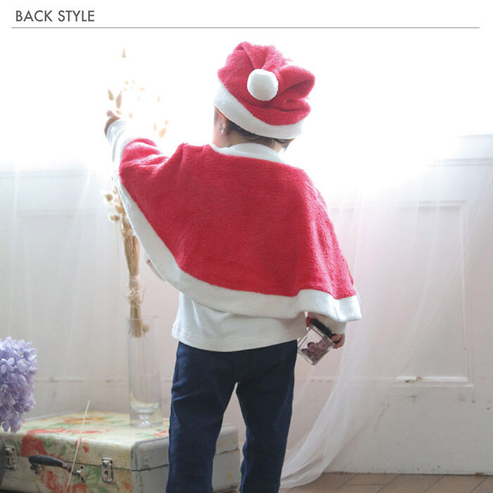 BACKYARD FAMILY「赤ちゃん クリスマス 服 通販 サンタ 衣装 サンタクロース マント ポンチョ ベビー服 女の子」|その他ベビーウェア|