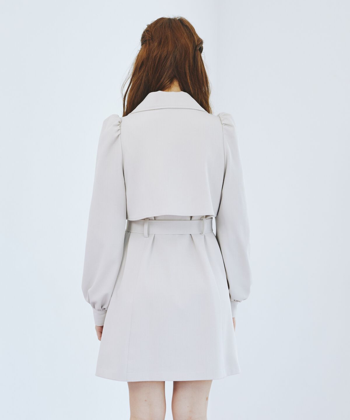 REDYAZEL「パフスリーブミニトレンチコート」|トレンチコート|