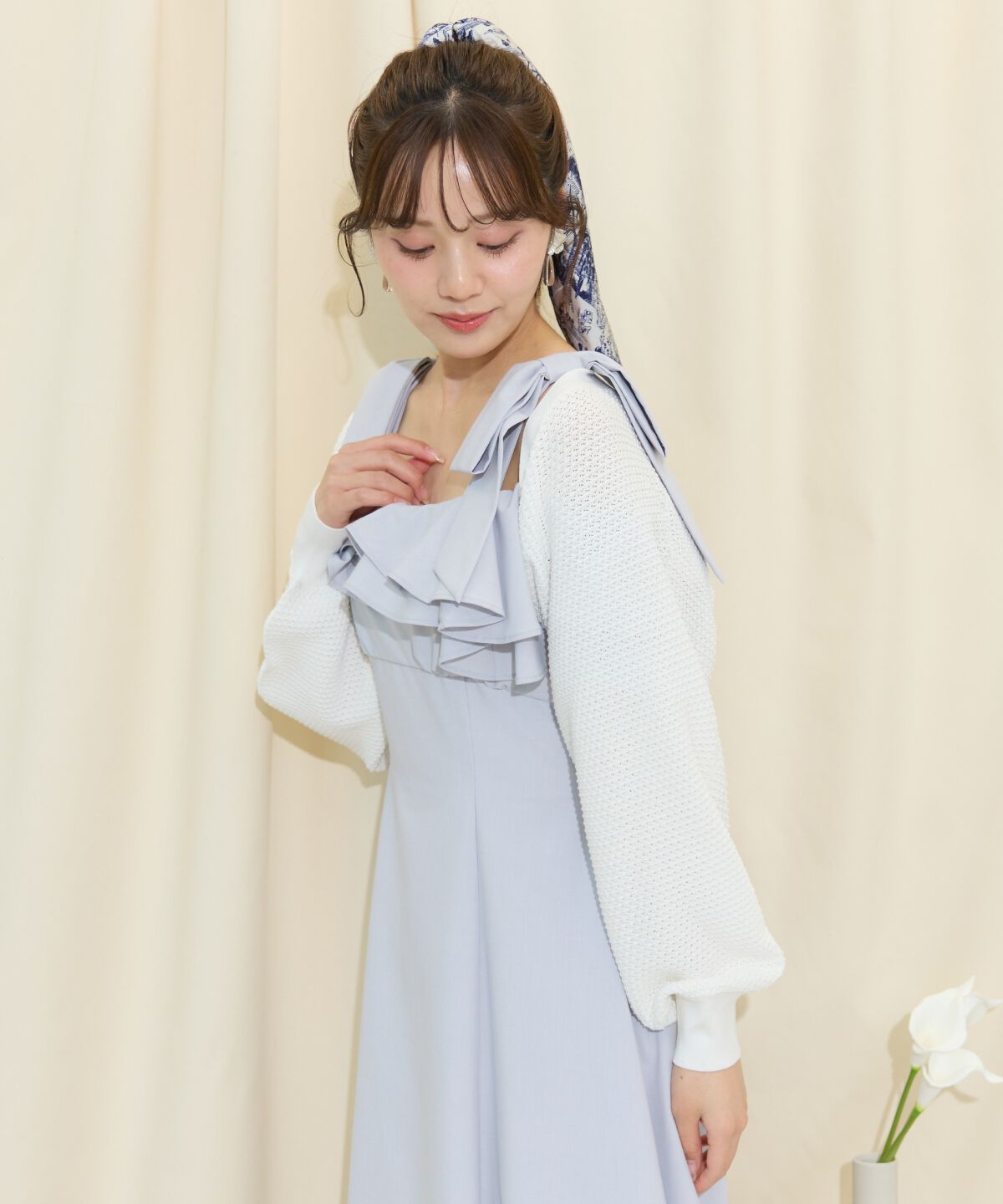 WILLSELECTION「ショート丈柄編みボレロ」|カーディガン|