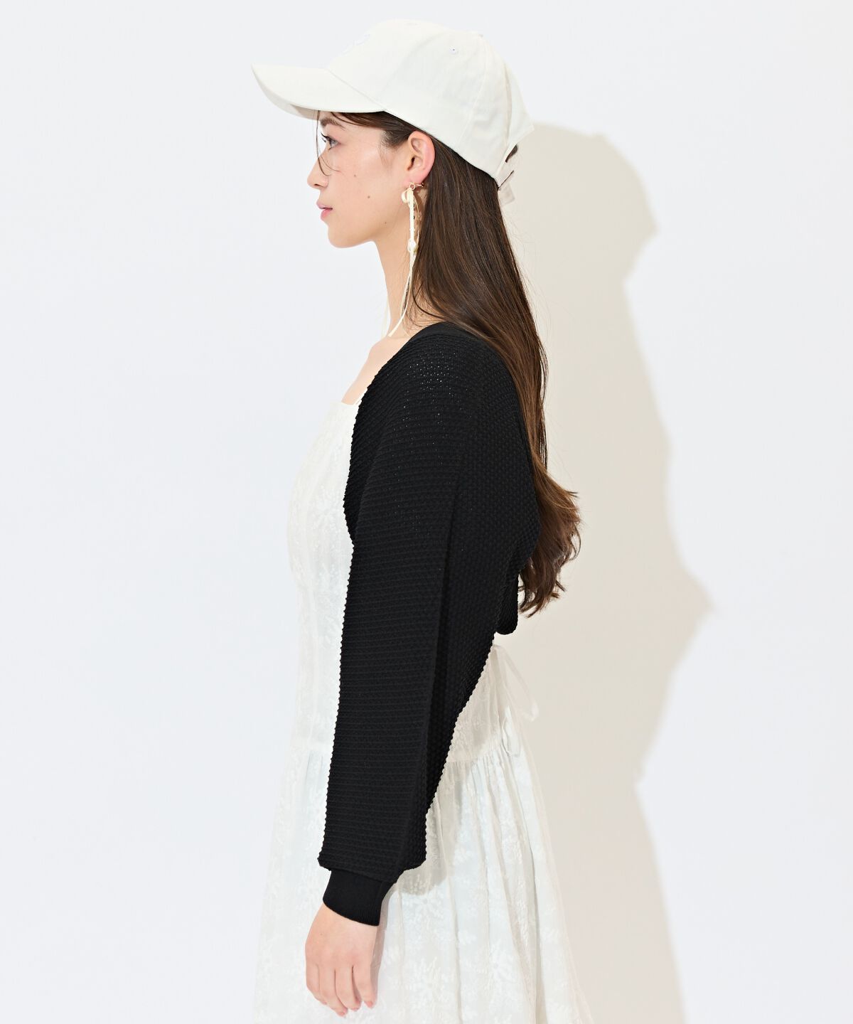 WILLSELECTION「ショート丈柄編みボレロ」|カーディガン|