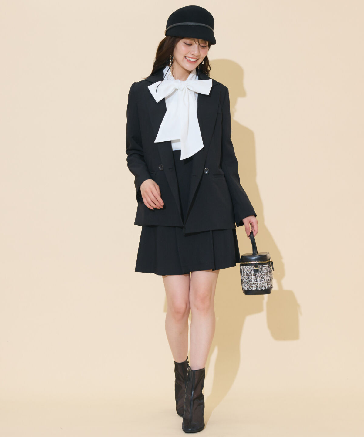 WILLSELECTION「ハイウエストプリーツミニスカート」|フレア|