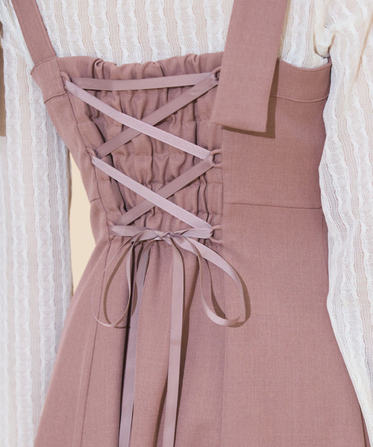 WILLSELECTION「ショルダーリボンフロントZIPワンピース」|ワンピース|