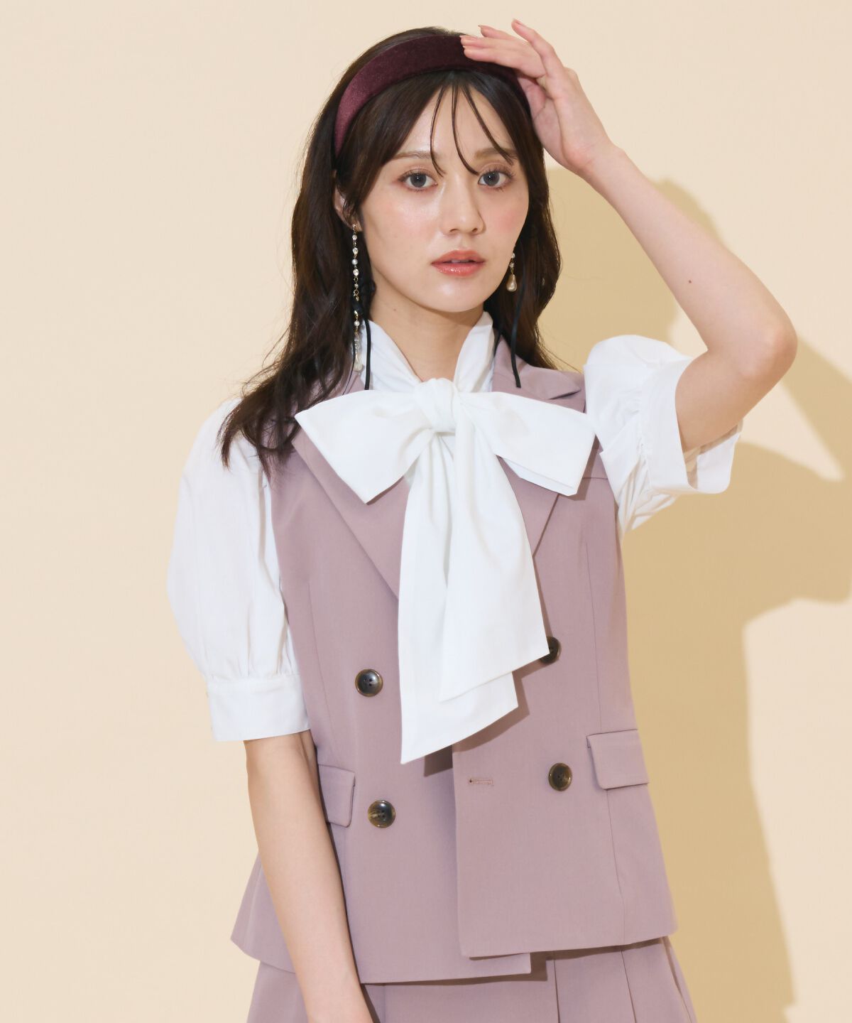 WILLSELECTION「ダブルボタンショートジレ」|その他|