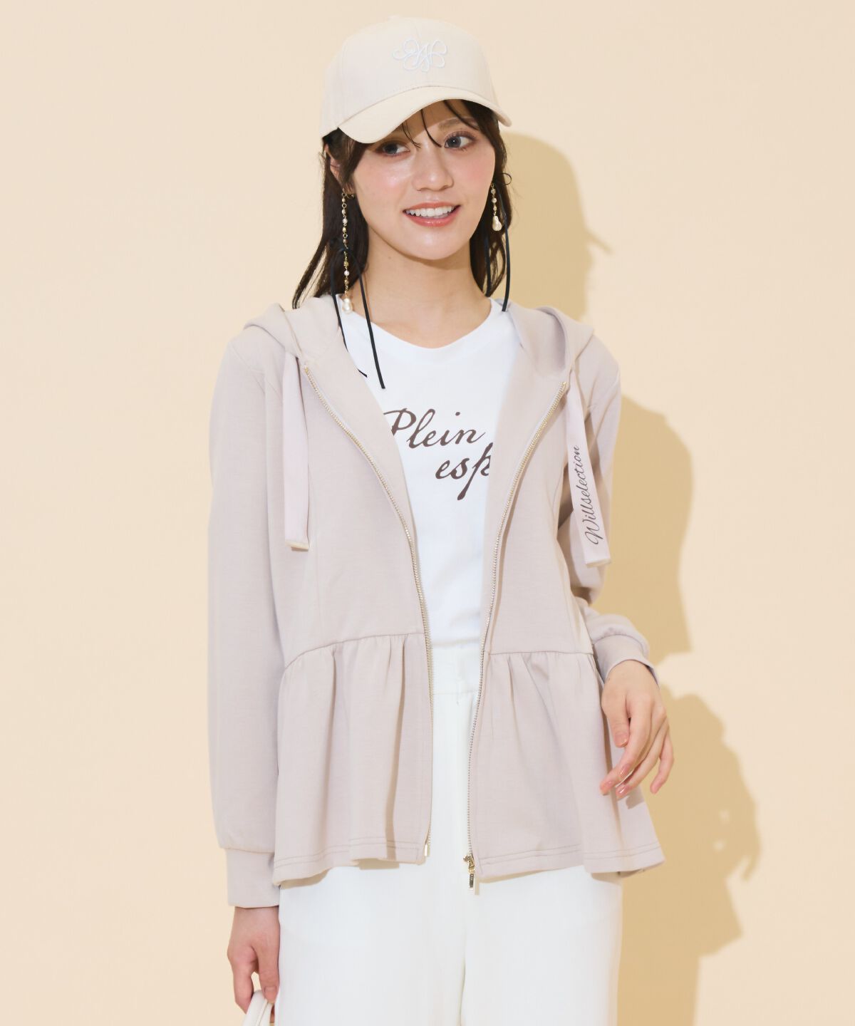 WILLSELECTION「ペプラムパーカー」|パーカー|